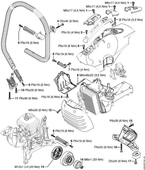 Coppie di serraggio Troncatrici (TS) TS 440-A della marca STIHL