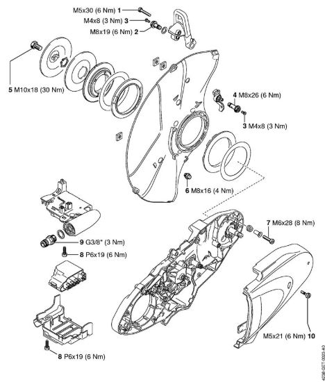 Coppie di serraggio Troncatrici (TS) TS 440-A della marca STIHL