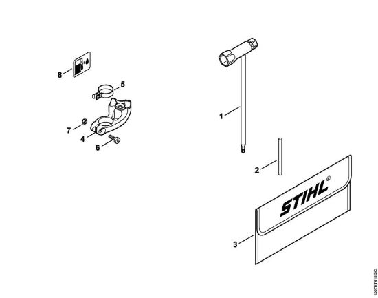 Attrezzi, accessorio a richiesta Troncatrici (TS) TS 480i-A della marca STIHL