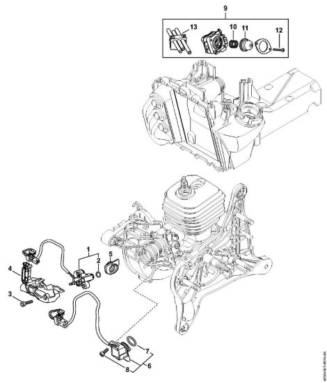 Impianto d'iniezione Troncatrici (TS) TS 480i-A della marca STIHL