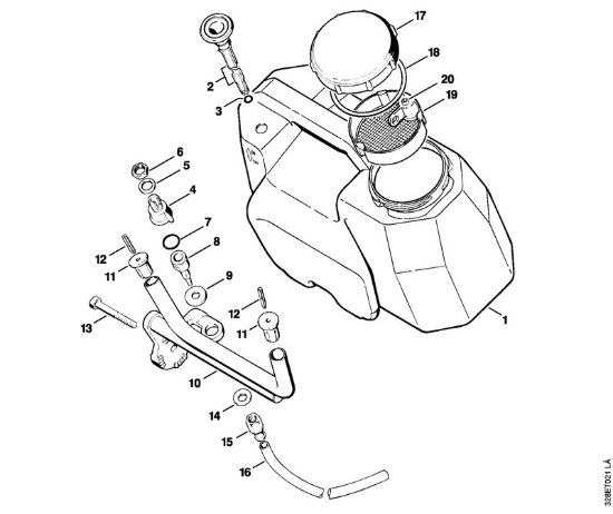 Serbatoio d'acqua Troncatrici (TS) TS 510 della marca STIHL