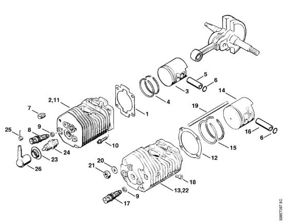 Cilindro Troncatrici (TS) TS 760 della marca STIHL