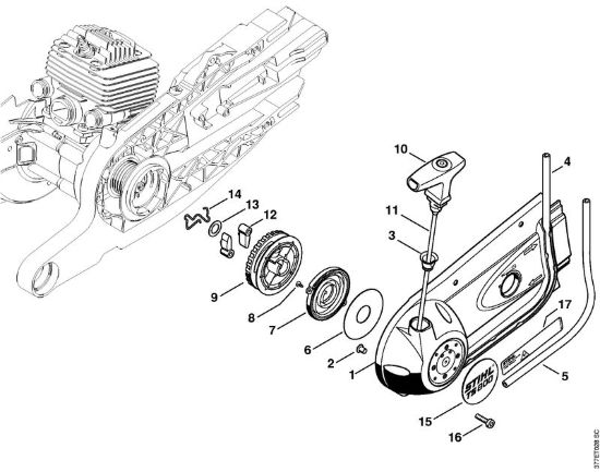 Dispositivo di avviamento Troncatrici (TS) TS 800-Z della marca STIHL