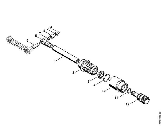 Asta comando punteria Apparecchi speciali (PC, SP, MC) SP 200 della marca STIHL