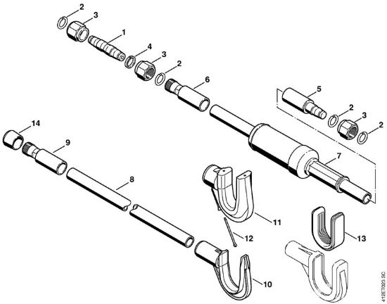 Stelo Apparecchi speciali (PC, SP, MC) SP 400 della marca STIHL