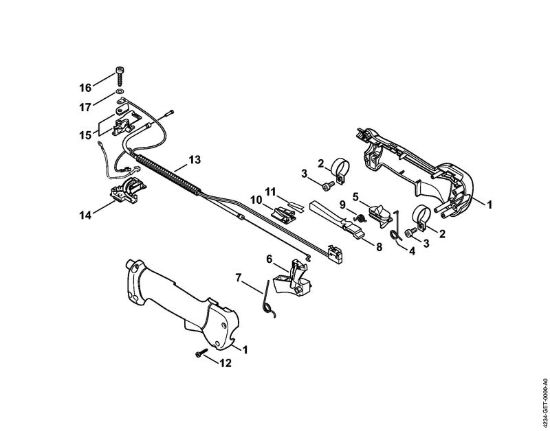 Impugnatura di comando Apparecchi speciali (PC, SP, MC) SP 450 della marca STIHL
