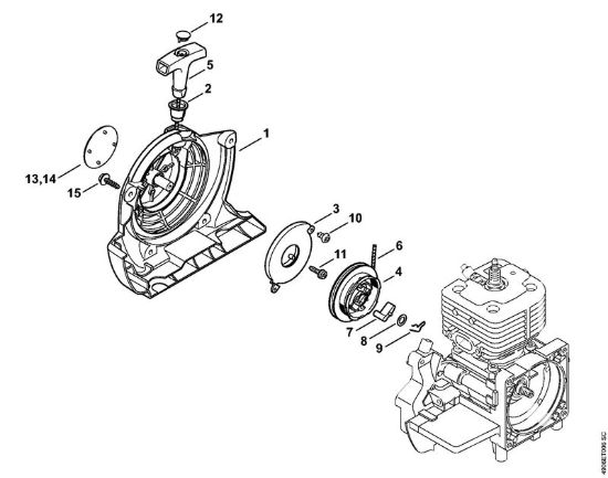 Dispositivo di avviamento Apparecchi speciali (PC, SP, MC) SP 451 della marca STIHL