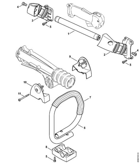 Impugnatura Apparecchi speciali (PC, SP, MC) SP 451 della marca STIHL