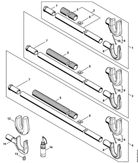 Stelo Apparecchi speciali (PC, SP, MC) SP 451 della marca STIHL