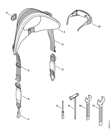 Tracolla, Attrezzi, Accessori a richiesta Apparecchi speciali (PC, SP, MC) SP 481 della marca STIHL