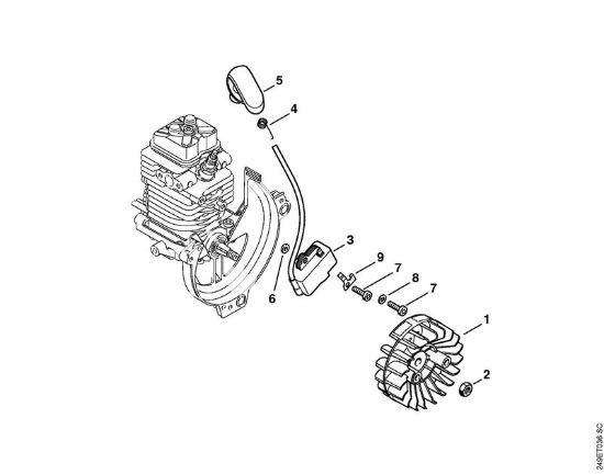 Impianto di accesione Apparecchi speciali (PC, SP, MC) SP 90 T della marca STIHL