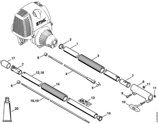 Stelo SP 90 T Apparecchi speciali (PC, SP, MC) SP 90 T della marca STIHL