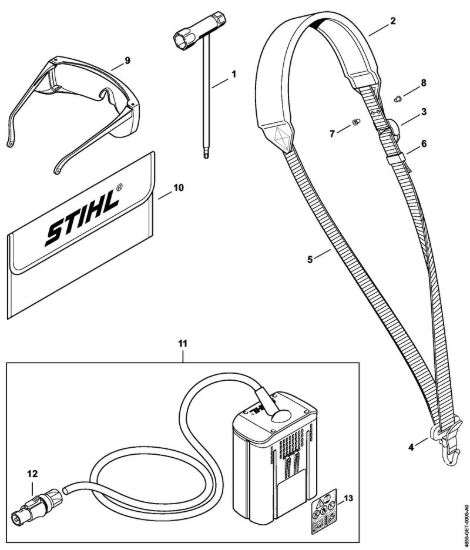 Attrezzi, accessorio a richiesta Apparecchiature speciali a batteria (SPA) SPA 65 della marca STIHL