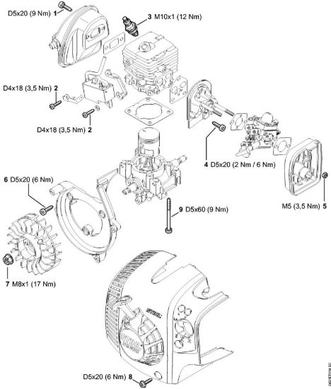Coppie di serraggio Atomizzatori (SR) SR 200-D della marca STIHL