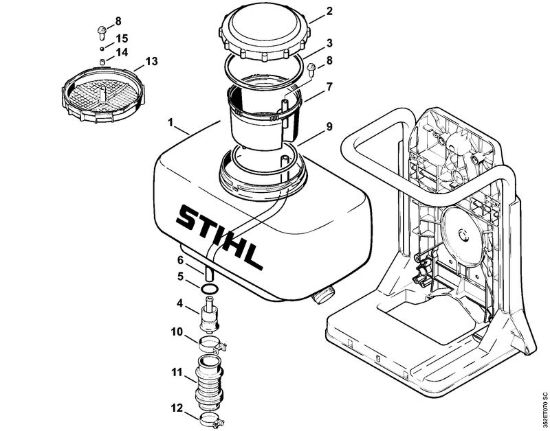 Serbatoio Atomizzatori (SR) SR 320 della marca STIHL