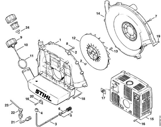 Carter soffiatore Atomizzatori (SR) SR 400 della marca STIHL