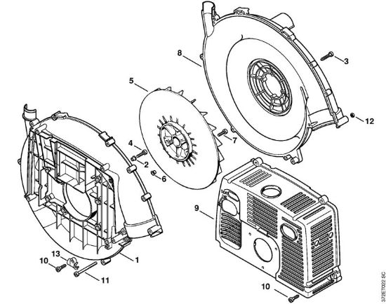 Carter soffiatore Atomizzatori (SR) SR 420 della marca STIHL