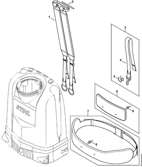 Tracolla Spruzzatori (SG) SG 51 della marca STIHL