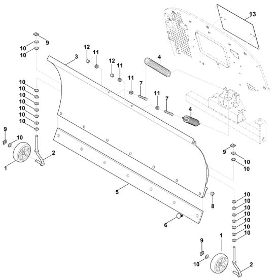 Picture of A - Scudo spazzaneve ASP 125.1