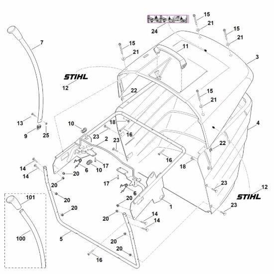 Picture of M - Cesto raccolta erba RT 4082.1
