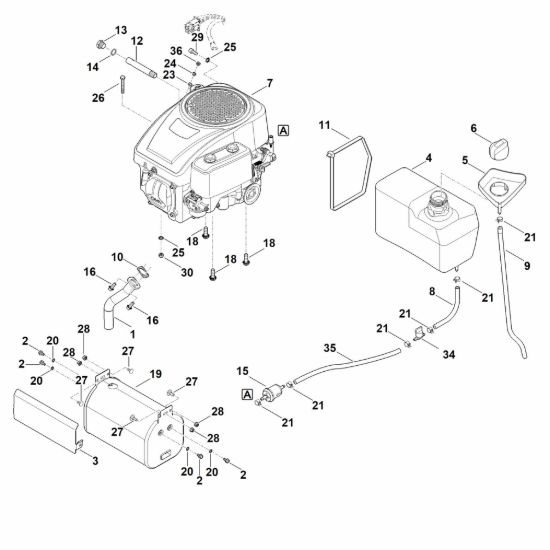 Picture of G - Motore, serbatoio RT 4097.1 SX