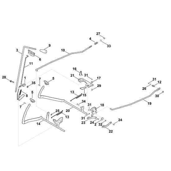 Picture of J - Freno, Freno di parcheggio, Leva azionamento RT 5097.0 C