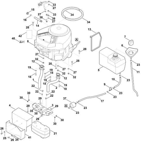 Picture of H - Motore, serbatoio RT 5097.0 Z