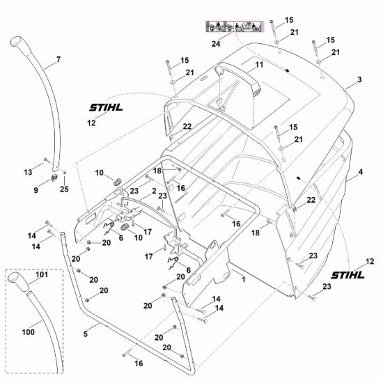 Picture of N - Cesto raccolta erba RT 5097.1