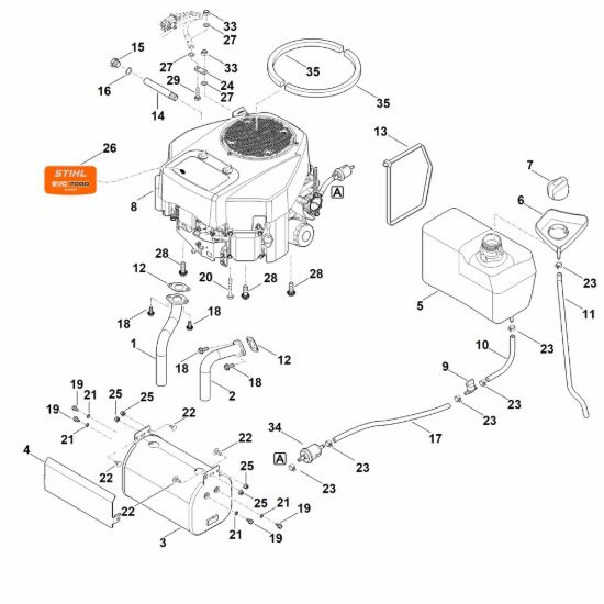 Picture of H - Motore, serbatoio RT 5097.1 Z