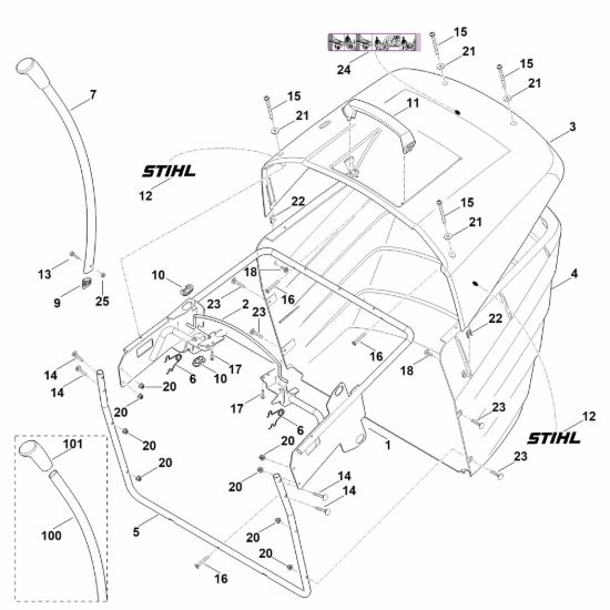 Picture of N - Cesto raccolta erba RT 5097.1 Z