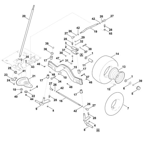 Picture of E - Sterzo, ruota anteriore RT 5112.0 Z