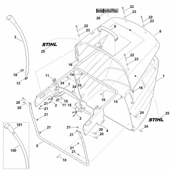 Picture of O - Cesto raccolta erba RT 5112.0 Z