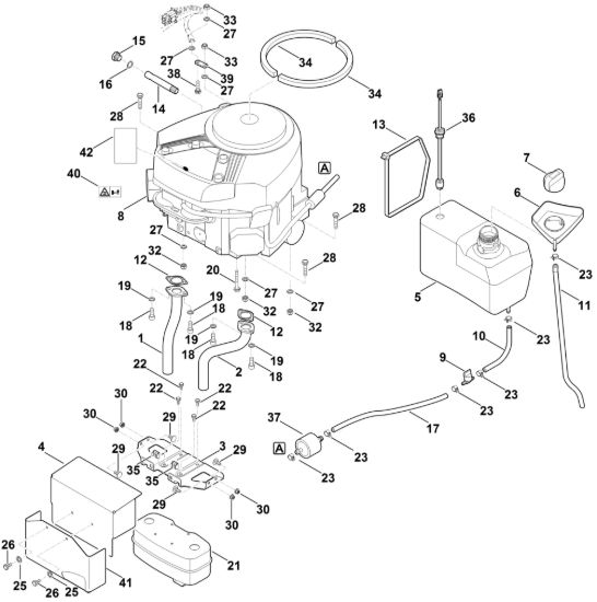 Picture of H - Motore, serbatoio RT 6112.0 ZL