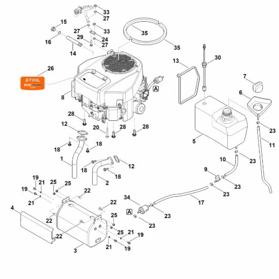 Picture of H - Motore, serbatoio RT 6112.1 ZL