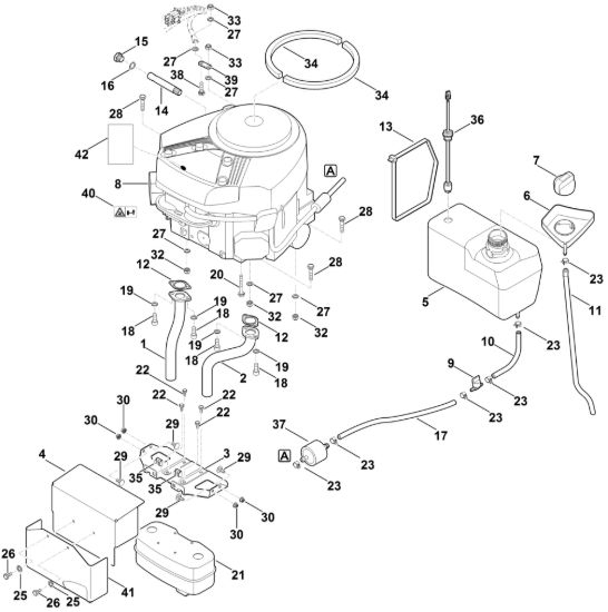 Picture of H - Motore, serbatoio RT 6127.0 ZL