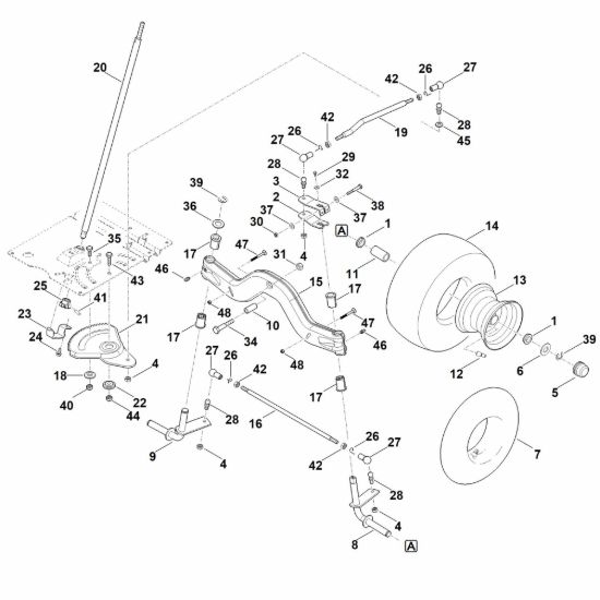 Picture of E - Sterzo, ruota anteriore RT 6127.1 ZL