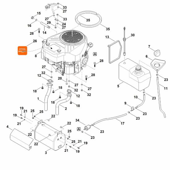 Picture of H - Motore, serbatoio RT 6127.1 ZL