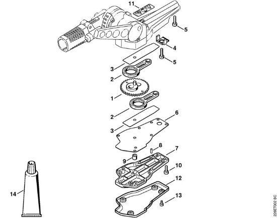 Riduttore lama a 135° regolabile Attrezzi accessori FH 135° della marca STIHL