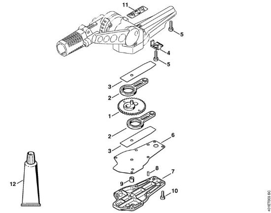 Riduttore lama a 135° regolabile Attrezzi accessori HL 135° della marca STIHL