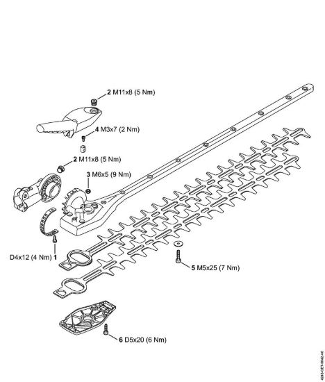 Coppie di serraggio Attrezzi accessori HL 145° della marca STIHL