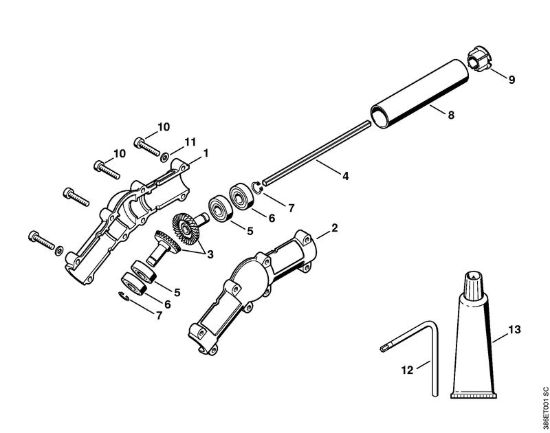 Riduttore angolato Attrezzi accessori HT della marca STIHL