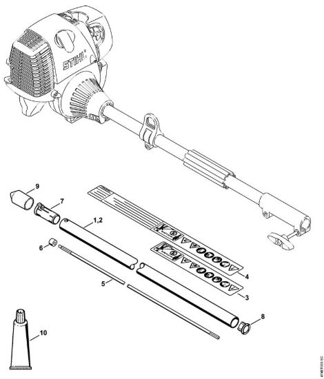 BC-KM Stelo Attrezzi di applicazione (-KM) BC-KM della marca STIHL
