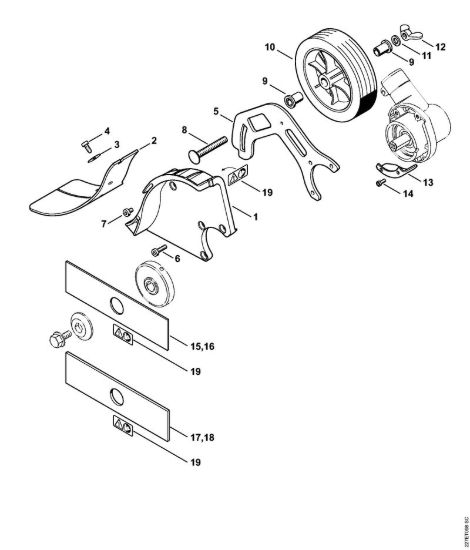 FCS-KM Riparo Attrezzi di applicazione (-KM) FCS-KM della marca STIHL