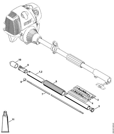 Stelo Attrezzi di applicazione (-KM) HL-KM 0° - 90° della marca STIHL
