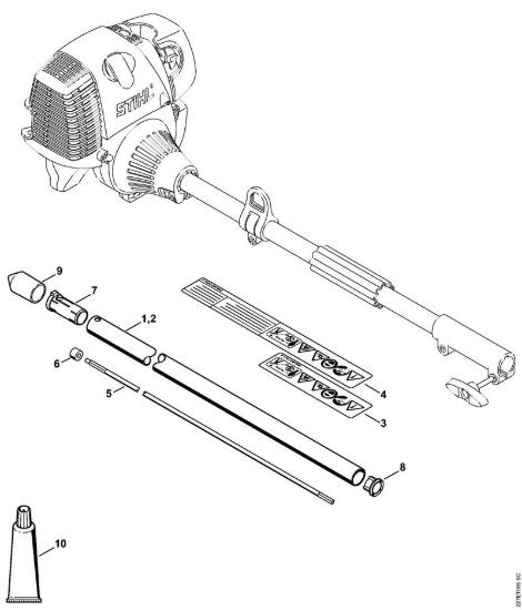 KB-KM Stelo Attrezzi di applicazione (-KM) KB-KM della marca STIHL
