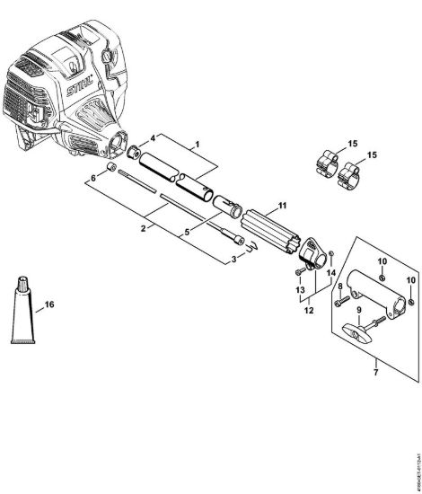 Stelo Motori Kombi (KM) KM 131 della marca STIHL