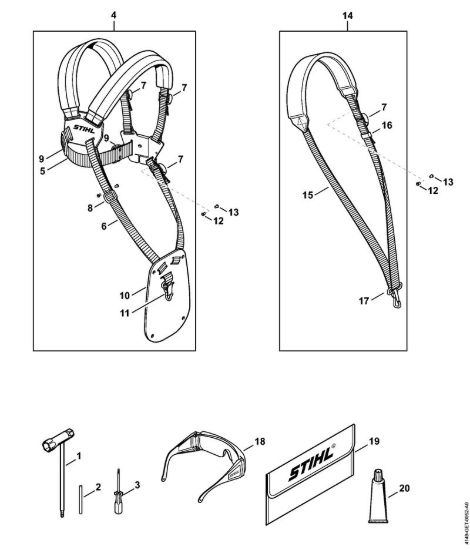 Attrezzi, accessorio a richiesta Motori Kombi (KM) KM 94 RC-E della marca STIHL