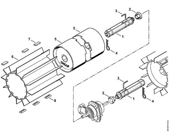 spazzatrice a spazzola rotanti KW-MM Attrezzi per montaggi multipli (-MM) KW-MM della marca STIHL