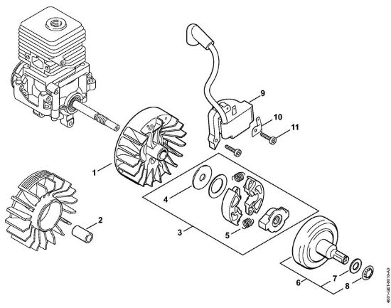 Impianto di accesione, Frizione MultiMotore (MM) MM 55 della marca STIHL