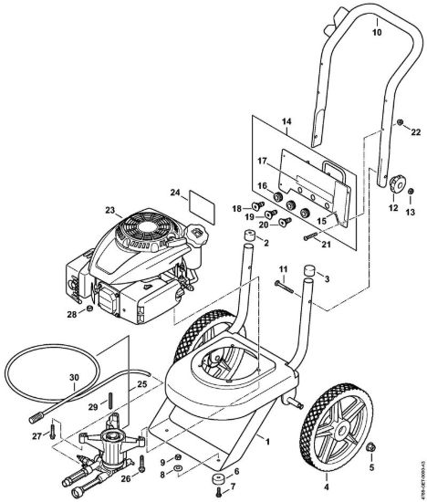 Carrello Idropulitrice a benzina (RB) RB 200 della marca STIHL